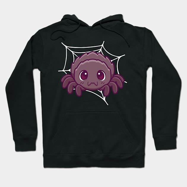 Cute Spider Hoodie by Pearsville